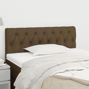 vidaXL Tăblie de pat, maro închis, 90x7x78/88 cm, textil imagine