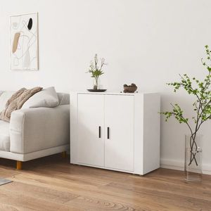 vidaXL Servantă, alb, 80x33x70 cm, lemn prelucrat imagine
