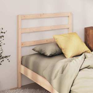 vidaXL Tăblie de pat, 95x4x100 cm, lemn masiv de pin imagine