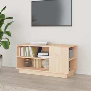 vidaXL Comodă TV, 80x35x40, 5 cm, lemn masiv de pin imagine