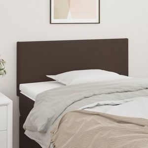 vidaXL Tăblie de pat, maro, 100x5x78/88 cm, piele ecologică imagine