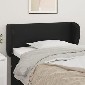 vidaXL Tăblie de pat cu aripioare negru 103x23x78/88cm piele ecologică imagine
