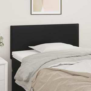 vidaXL Tăblie de pat, negru, 80x5x78/88 cm, piele ecologică imagine