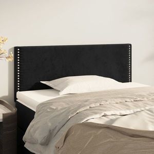 vidaXL Tăblie de pat, negru, 80x5x78/88 cm, catifea imagine