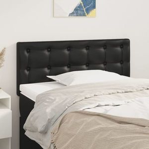 vidaXL Tăblie de pat, negru, 90x5x78/88 cm, piele ecologică imagine