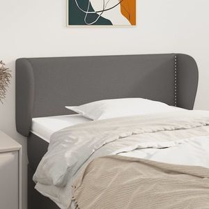 vidaXL Tăblie de pat cu aripioare gri 103x23x78/88 cm piele ecologică imagine