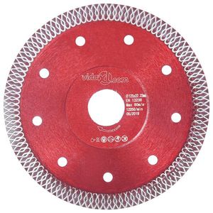 vidaXL Disc diamantat de tăiere cu găuri oțel, 125 mm imagine