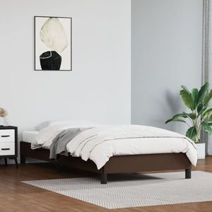 vidaXL Cadru de pat, maro, 80x200 cm, piele ecologică imagine
