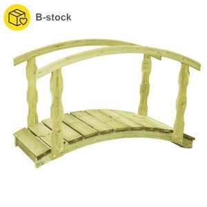 vidaXL Pod de grădină, 170x74x105 cm, lemn masiv pin tratat, B-Stock imagine