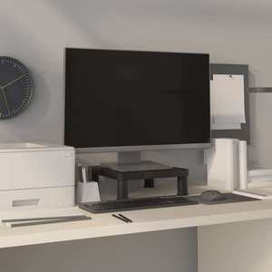 vidaXL Suport pentru monitor, negru, 33, 5x34x10, 5 cm imagine