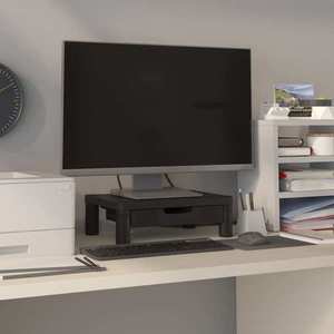 vidaXL Suport pentru monitor, negru, 43x30, 5x13 cm imagine