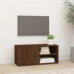 vidaXL Comodă TV, stejar maro, 80x31, 5x36 cm, lemn prelucrat imagine