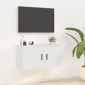 vidaXL Dulap TV cu montaj pe perete, alb, 80x34, 5x40 cm imagine