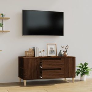 vidaXL Comodă TV, stejar maro, 102x44, 5x50 cm, lemn prelucrat imagine