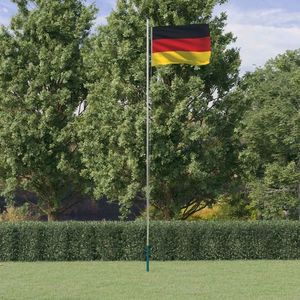 vidaXL Steag Germania și stâlp din aluminiu, 6, 23 m imagine