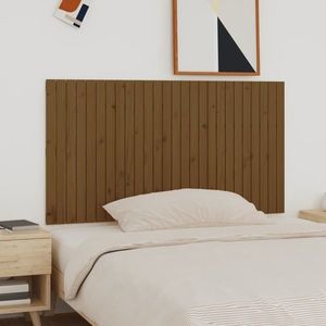 vidaXL Tăblie de pat pentru perete, maro miere, 166x3x90 cm, lemn pin imagine
