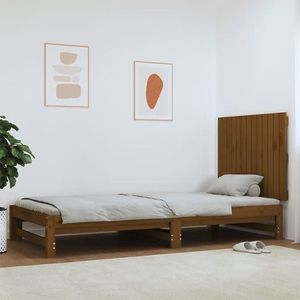 vidaXL Tăblie de pat pentru perete, maro miere, 82, 5x3x60 cm imagine