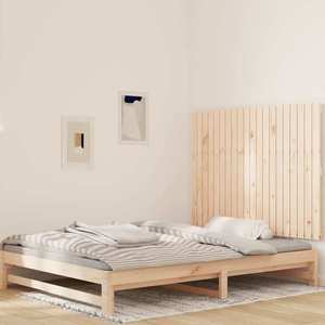 vidaXL Tăblie de pat pentru perete, 127, 5x3x90 cm, lemn masiv de pin imagine