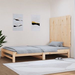 vidaXL Tăblie de pat pentru perete, 108x3x90 cm, lemn masiv de pin imagine