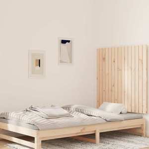 vidaXL Tăblie de pat pentru perete, 95, 5x3x90 cm, lemn masiv de pin imagine