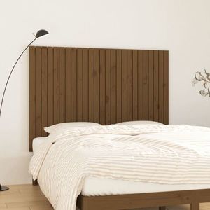 vidaXL Tăblie de pat pentru perete, maro miere 159, 5x3x110 cm lemn pin imagine