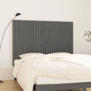 vidaXL Tăblie de pat pentru perete, gri, 159, 5x3x110 cm lemn masiv pin imagine