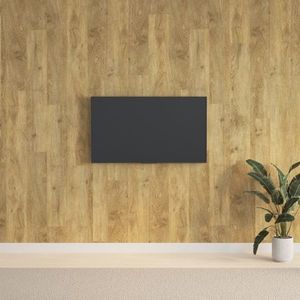 vidaXL Panouri de perete aspect lemn, maro, 2, 06 m², PVC imagine