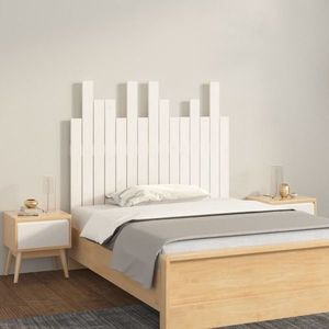 vidaXL Tăblie de pat pentru perete, alb, 95, 5x3x80 cm, lemn masiv pin imagine