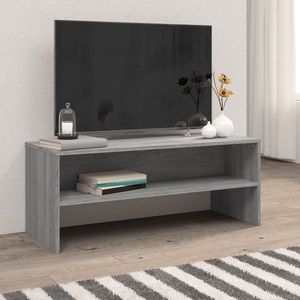 vidaXL Comodă TV, gri sonoma, 100x40x40 cm, lemn compozit imagine