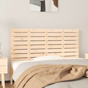 vidaXL Tăblie de pat pentru perete, 126x3x63 cm, lemn masiv de pin imagine