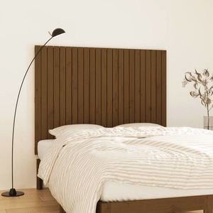vidaXL Tăblie de pat pentru perete maro miere 146, 5x3x110 cm lemn pin imagine