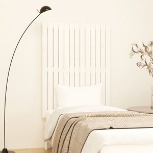vidaXL Tăblie de pat pentru perete, alb, 82, 5x3x110 cm, lemn masiv pin imagine