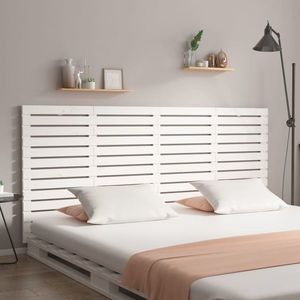 vidaXL Tăblie de pat pentru perete, 156x3x91, 5 cm, lemn masiv de pin imagine