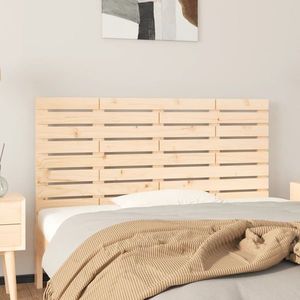 vidaXL Tăblie de pat pentru perete, 156x3x63 cm, lemn masiv de pin imagine