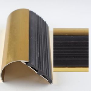 Profil aluminiu curbat pentru treapta Ersin 2109, auriu, antiderapant, 38x50.85mmx300cm Cod 42172 imagine