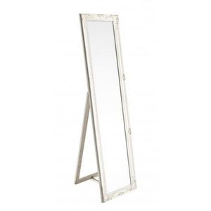 Oglinda de podea, Miro, Bizzotto, 40x160 cm, lemn de paulownia, alb imagine