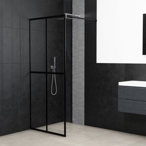 vidaXL Paravan duș walk-in, 100x195 cm, sticlă securizată transparentă imagine