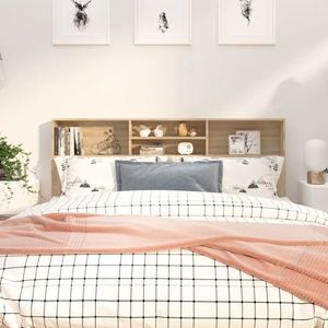 vidaXL Tăblie de pat cu dulap, stejar sonoma, 180x19x103, 5 cm imagine