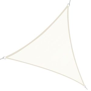 Outsunny Cort Parasolar Triunghiular, Protecție UV, Perfect pentru Spații Exterioare, Crem, 6x6x6m | Aosom Romania imagine