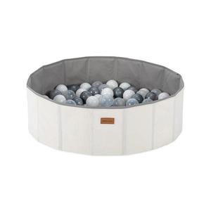 Piscină cu mingi pentru copii d. 80 cm alb/gri imagine