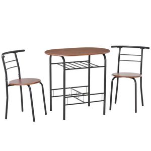 Set de masa cu scaune HOMCOM, mobilier pentru bucatarie | Aosom RO imagine
