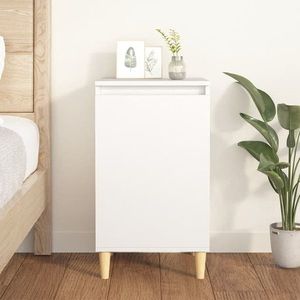 vidaXL Noptieră, alb, 40x35x70 cm, lemn prelucrat imagine