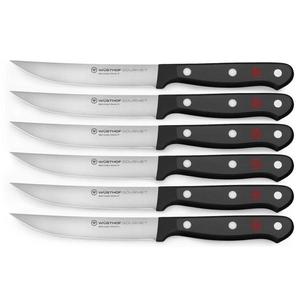 Set de cuțite de bucătărie pentru friptură GOURMET 6 buc. negru Wüsthof imagine