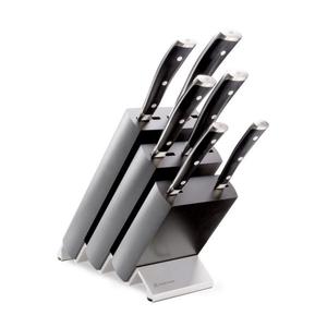 Set de cuțite de bucătărie cu suport CLASSIC IKON 7 buc. negru Wüsthof imagine