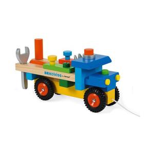 Camion din lemn cu unelte KIDS Janod imagine