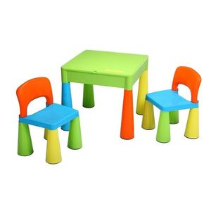 Set măsuță și scaune pentru copii New Baby 3 buc., colorat imagine