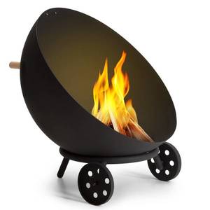 Blumfeldt Fireball Egon, castron de foc din oțel pentru grădină sau terasă Ø 66 cm capac pentru grătar imagine