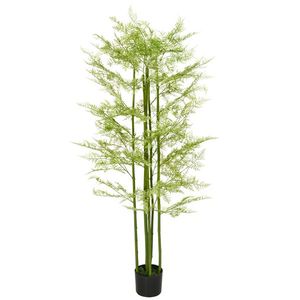 Plante decorative artificiale Feriga Asparagus in ghiveci Plante false pentru decor interior, exterior, 155 cm HOMCOM | Aosom RO imagine