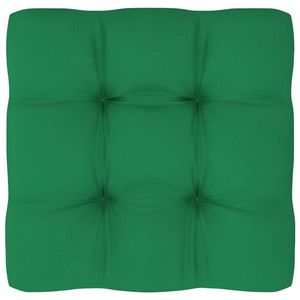 vidaXL Pernă pentru paleți, verde, 70x70x12 cm, material textil imagine