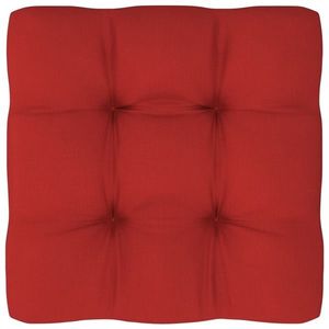 vidaXL Pernă pentru paleți, roșu, 70x70x12 cm, material textil imagine
